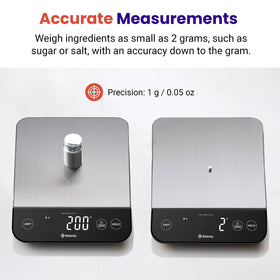 Etekcity measures in grams, ounces, and milliliters for versatile recipes.