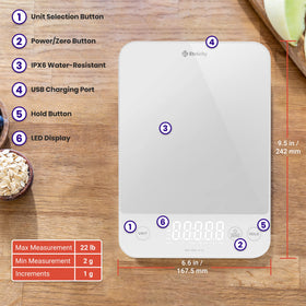 Compact and easy-to-clean design fits on a busy kitchen counter.