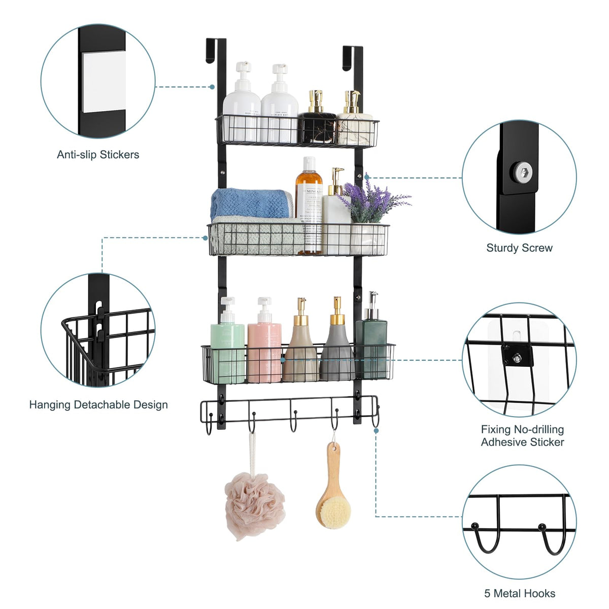 Versatile ETELI organizer for bathroom and kitchen organization.