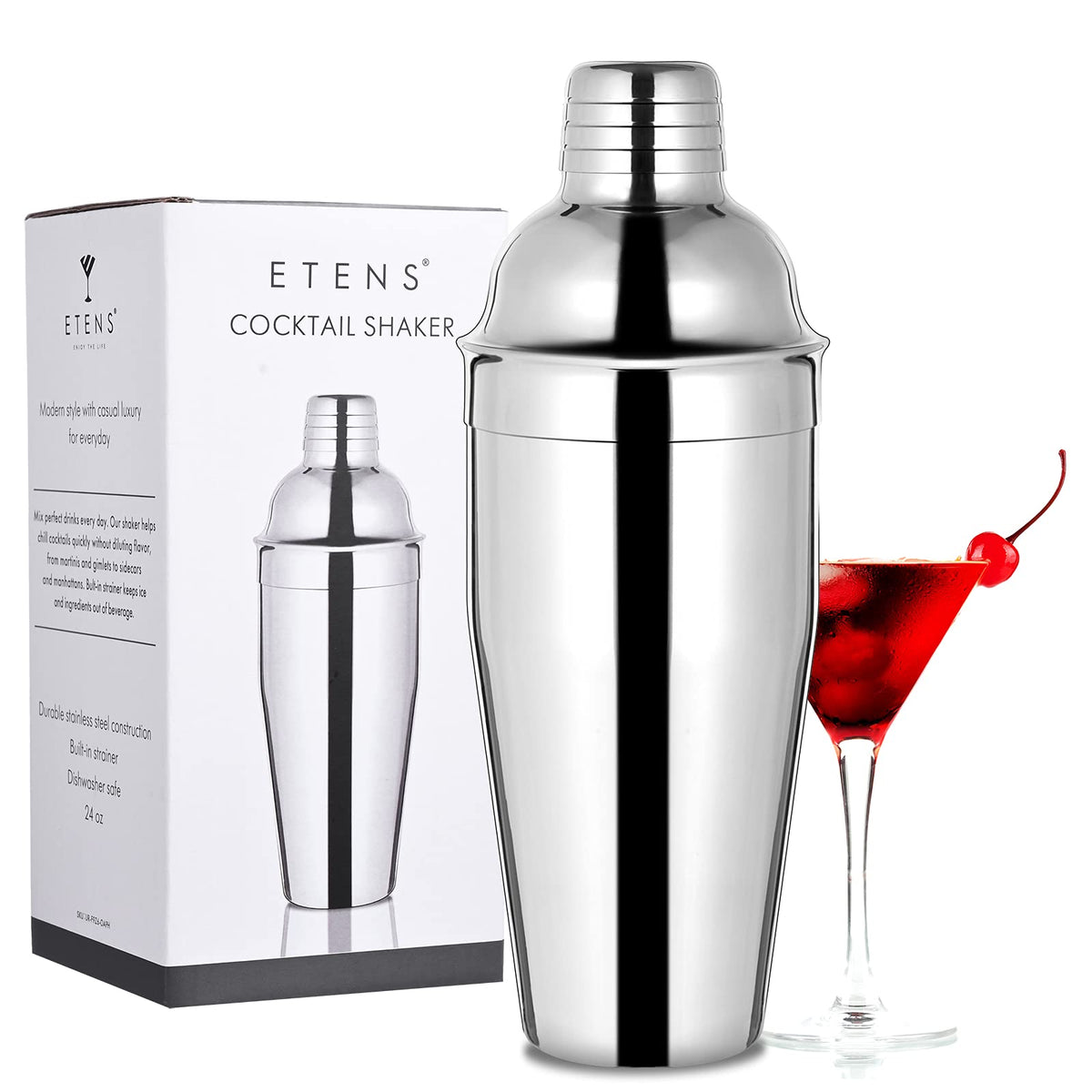 Etens gift box presents the cocktail shaker as a gift