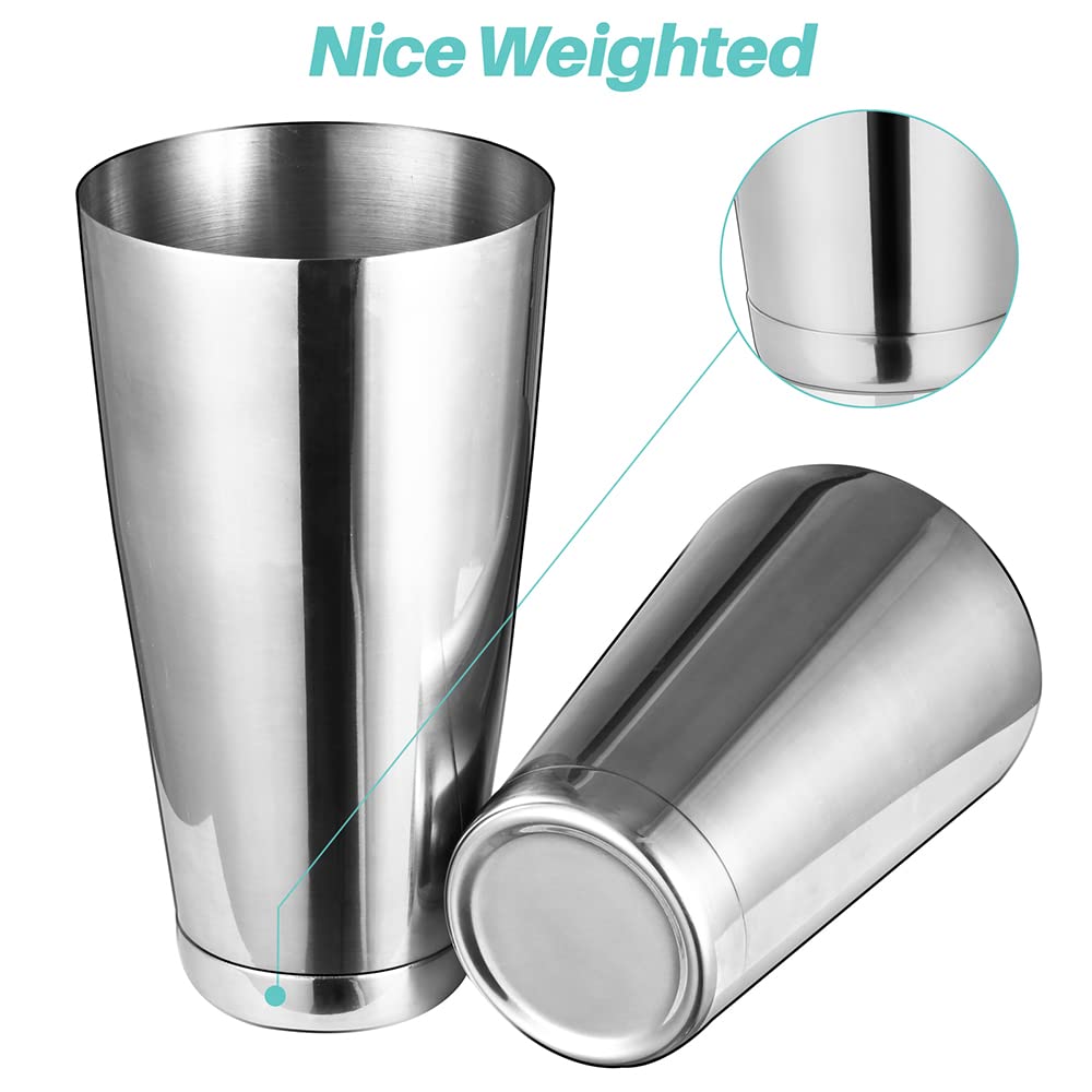 Etens Boston shaker two-piece assembly shows secure leak-proof design