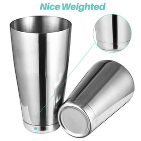 Etens Boston shaker two-piece assembly shows secure leak-proof design
