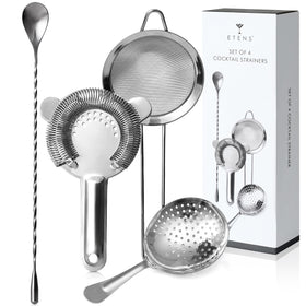 Etens gift-ready cocktail strainer set for budding mixologists.