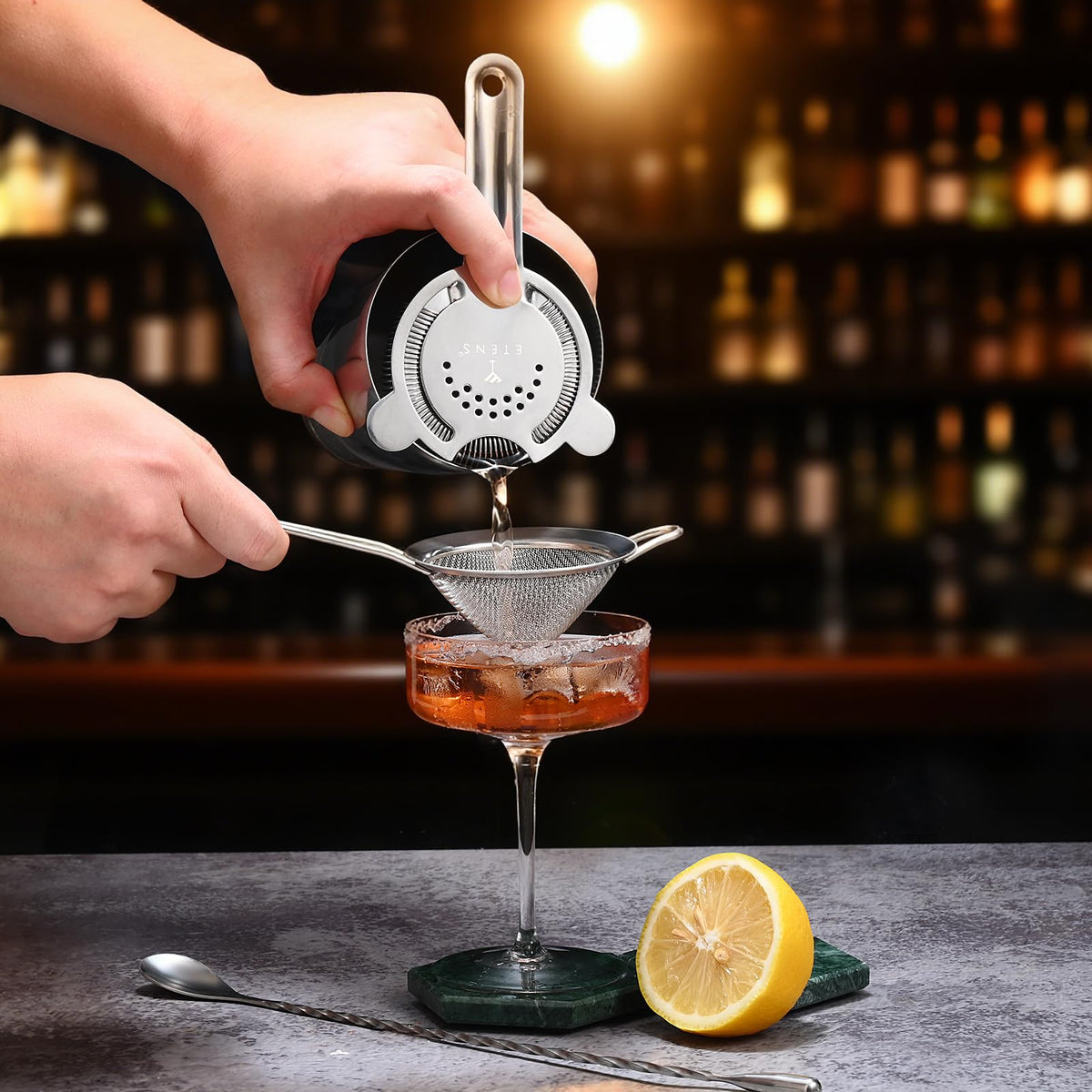 Etens 12-inch mixing spoon designed for effortless stirring.