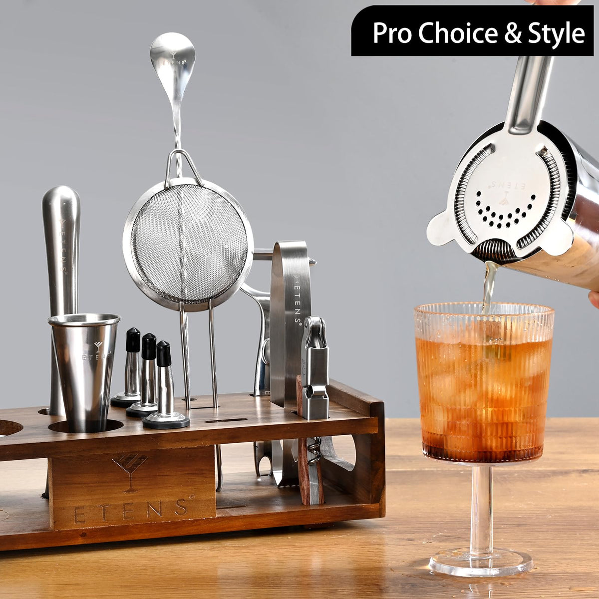 Etens dishwasher-safe bar tools simplify cleanup after busy sessions.