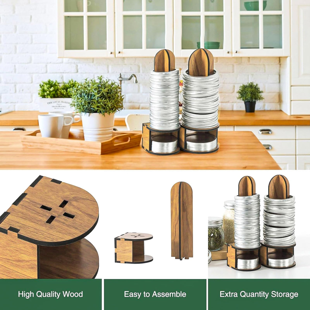 Ethlomoer lid storage enhances cabinet organization and accessibility