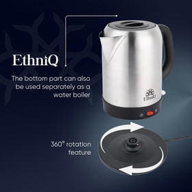 EthniQ TeaVibe keep-warm feature keeps tea ready for hours