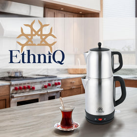 EthniQ TeaVibe 2-in-1 kettle and tea pot for versatile brewing and serving