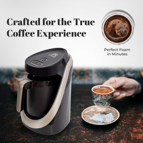 ETHNIQ Turkish Coffee Maker 3-4 cup mode for gatherings