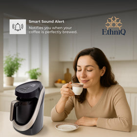 ETHNIQ Turkish Coffee Maker BPA-free construction for safe daily use