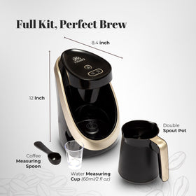 ETHNIQ Turkish Coffee Maker Ember Cooking in action for deep flavor