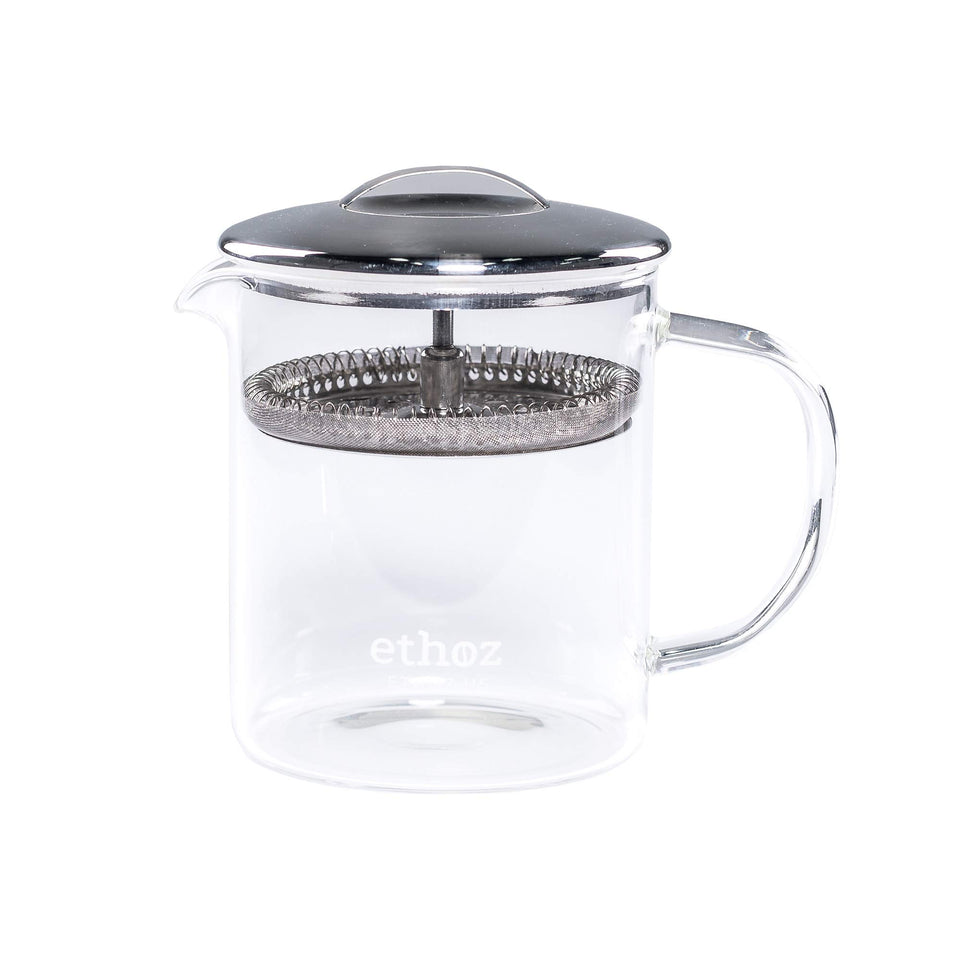 Ethoz Tea Brewer with borosilicate chamber for pure infusion and clarity
