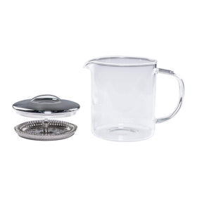 Ethoz Tea Brewer stainless steel strainer keeps tea leaves out of the cup