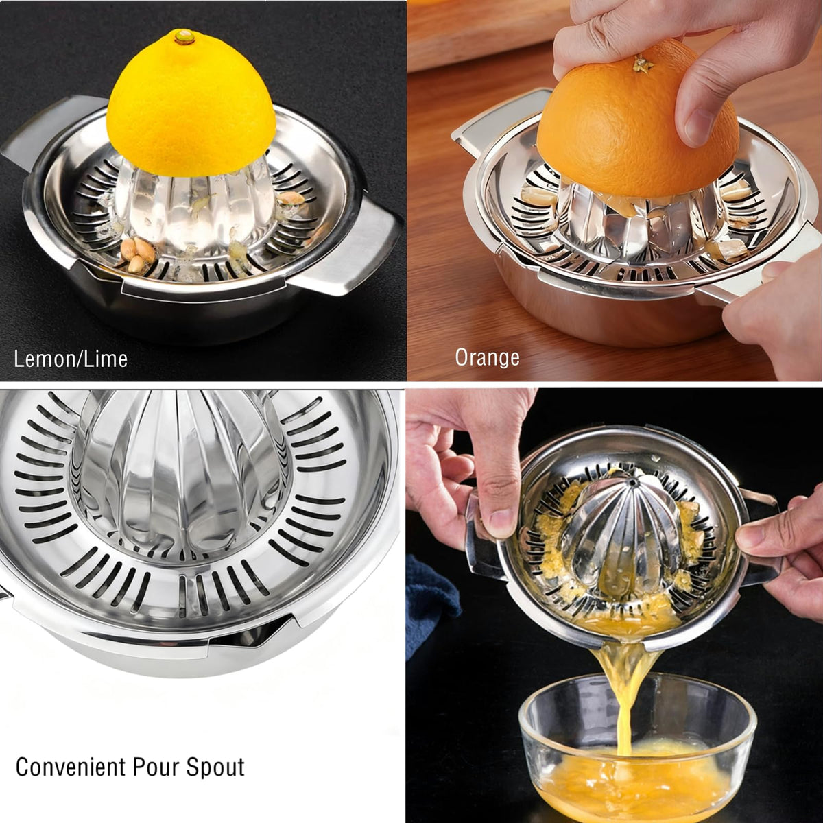 Etinslant double pour spouts ensure precise, drip-free pouring.