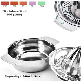 Etinslant stainless steel juicer body showcases durable, rust-resistant construction.