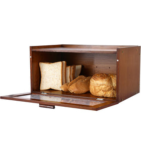 ETMI Vintage Bread Box supports stackable storage for an organized kitchen space