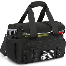 ETRONIK tactical lunch bag 20l front view showing ample space for meals and snacks
