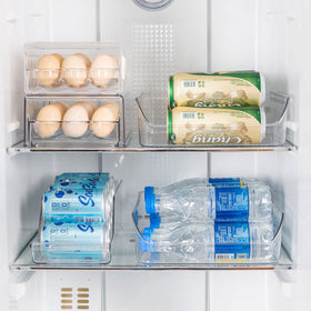Ettori durable plastic bin for sturdy organization and simple cleaning.
