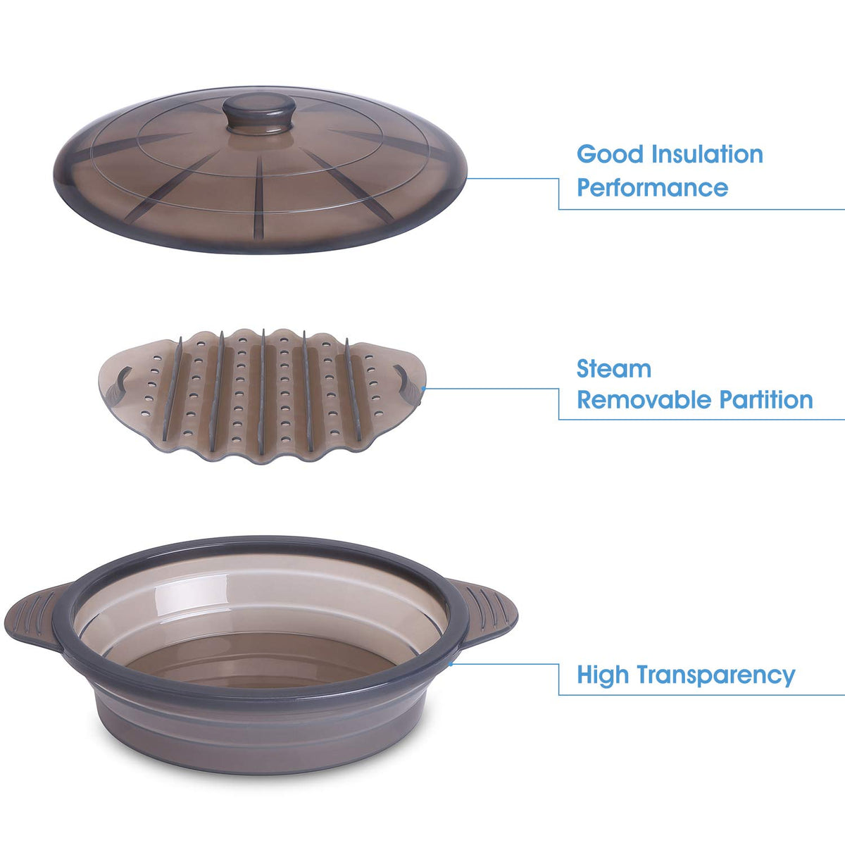 EuChoiz dishwasher-safe steamer for easy cleanup after meals.