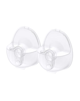 Eufy original milk container 2-pack in clear design for reusable breast milk storage.