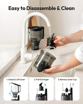 EUHOMY compact design fits small kitchens while delivering quality juice