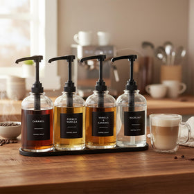 Euiaey compact coffee bar solution with tray included
