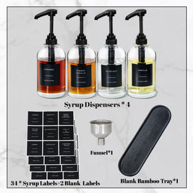 Euiaey pump delivers 1/4 oz per squeeze for precise coffee flavoring