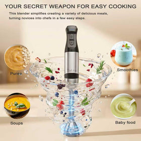 EuLea 5-speed control enables precise texture for sauces and shakes.