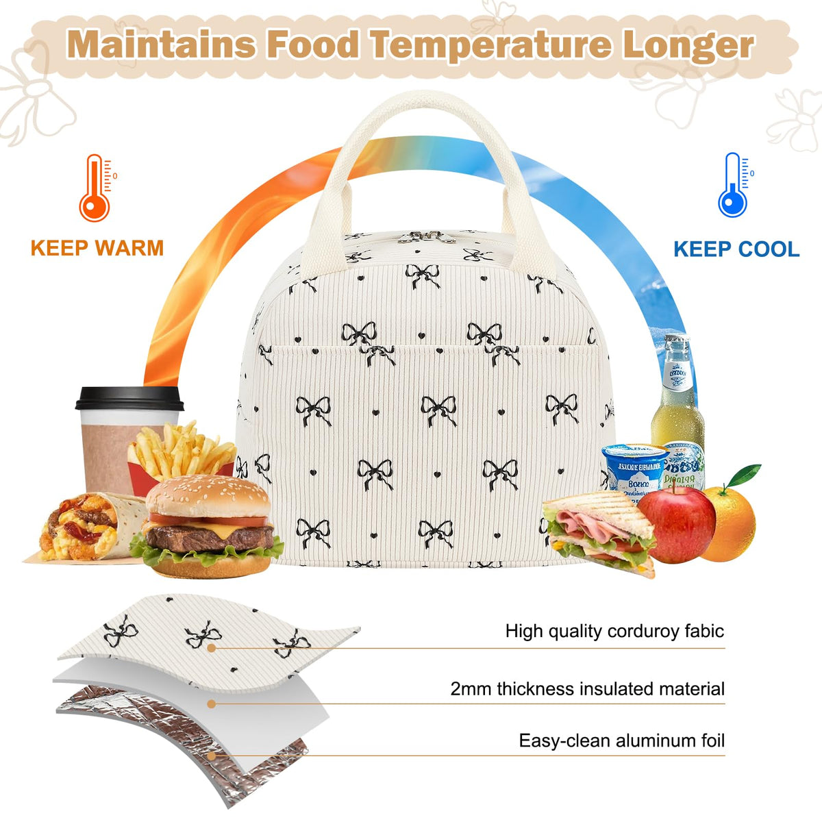EurCross versatile lunch bag ready for school, commuting, or outings.
