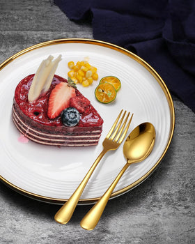 EUIRIO mirror-polished finish enhances modern table aesthetics.