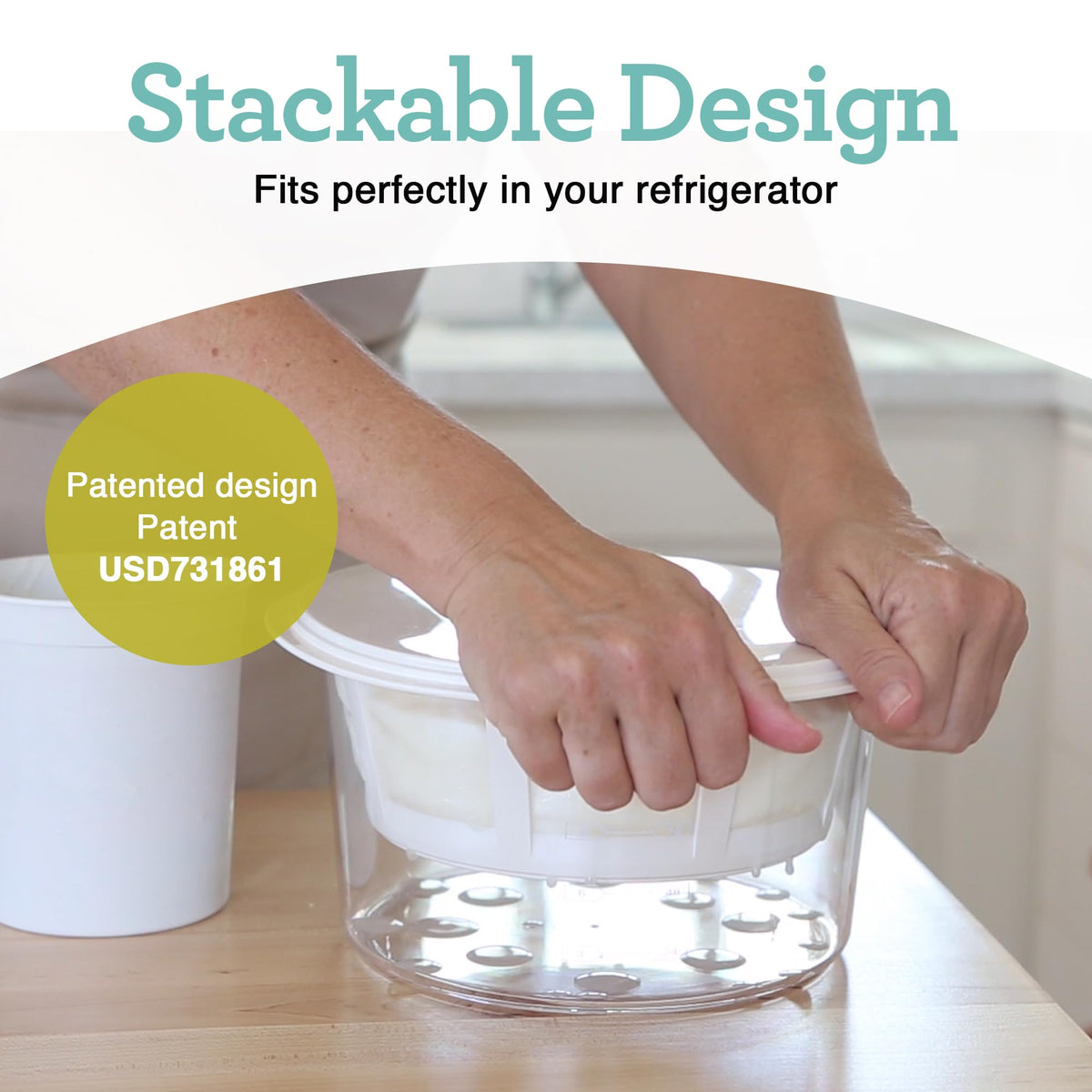 Euro Cuisine GY50 BPA-free components for safe fridge yogurt making.
