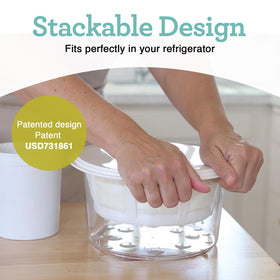 Euro Cuisine GY50 BPA-free components for safe fridge yogurt making.