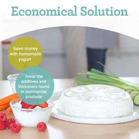 Euro Cuisine GY50 included recipe book inspires flavor ideas.