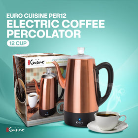 Euro Cuisine PER12 dripless gooseneck spout provides precise, mess-free pours.