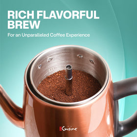 Euro Cuisine PER12 stay-cool handle ensures safe, comfortable pouring.