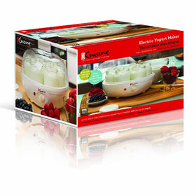 Euro Cuisine YM80 on/off switch and timer simplify yogurt making.