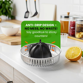 Eurolux stable anti-slip base prevents sliding during juicing.