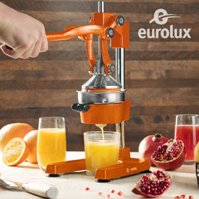 Eurolux cast iron juicer with large bowl ideal for bigger batches.