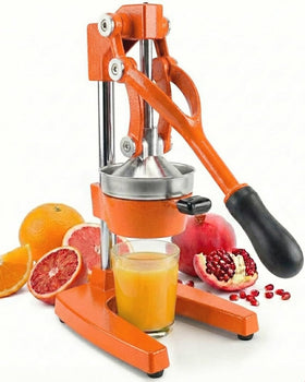 Eurolux cast iron juicer lever-action for efficient citrus pressing.