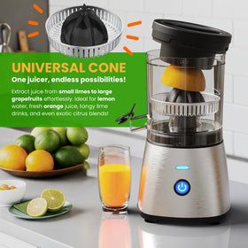 Eurolux compact stainless-steel design fits small countertops.