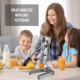 Eurolux countertop juicer setup ready to deliver fresh juice quickly.