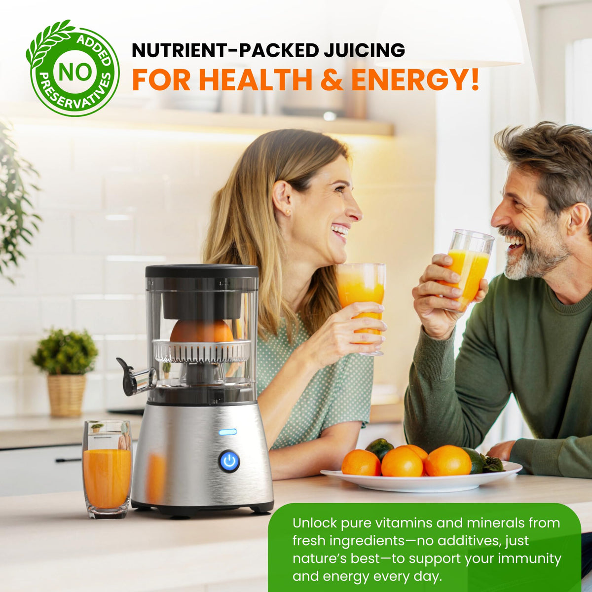 Eurolux BPA-free components promote safe home use.