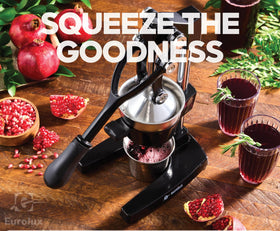 Eurolux juicer ideal for pomegranate and citrus juice preparation.