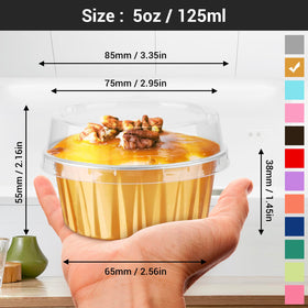 EUSOAR creme brulee cups 5oz for silky, individual portions