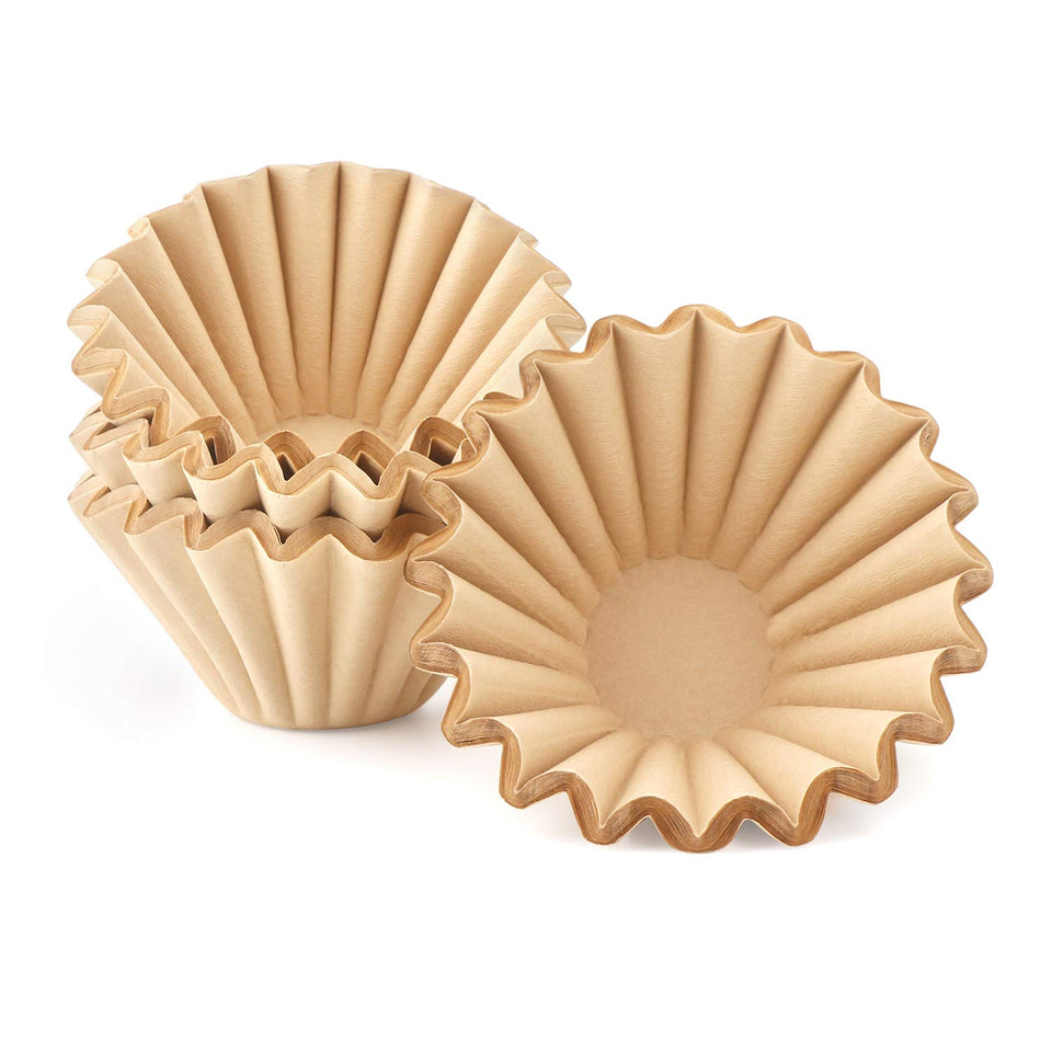 EUSOAR natural unbleached coffee filter for 1-4 cup baskets, smooth brew and clean taste.