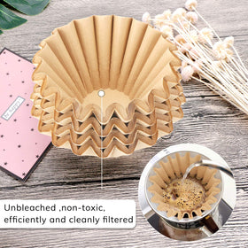 EUSOAR basket-style filters fit small coffee makers for home or office brewing.