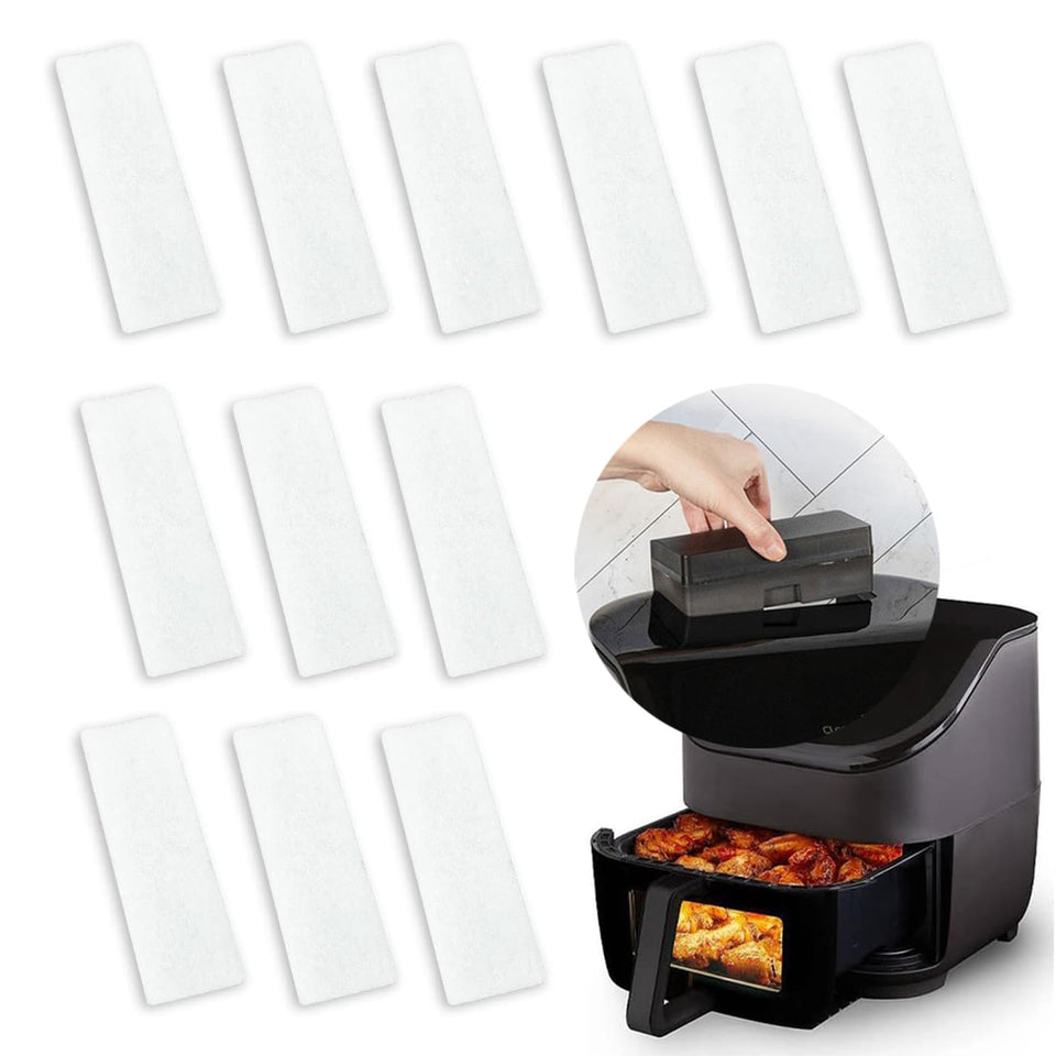 EUSTREER 12-pack replacement filters for 6QT Vortex Plus improve odor control during cooking.