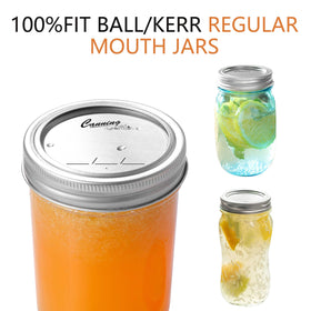 EvaHab BPA-free silicone seals ensure safe, food-grade storage in regular-mouth jars.