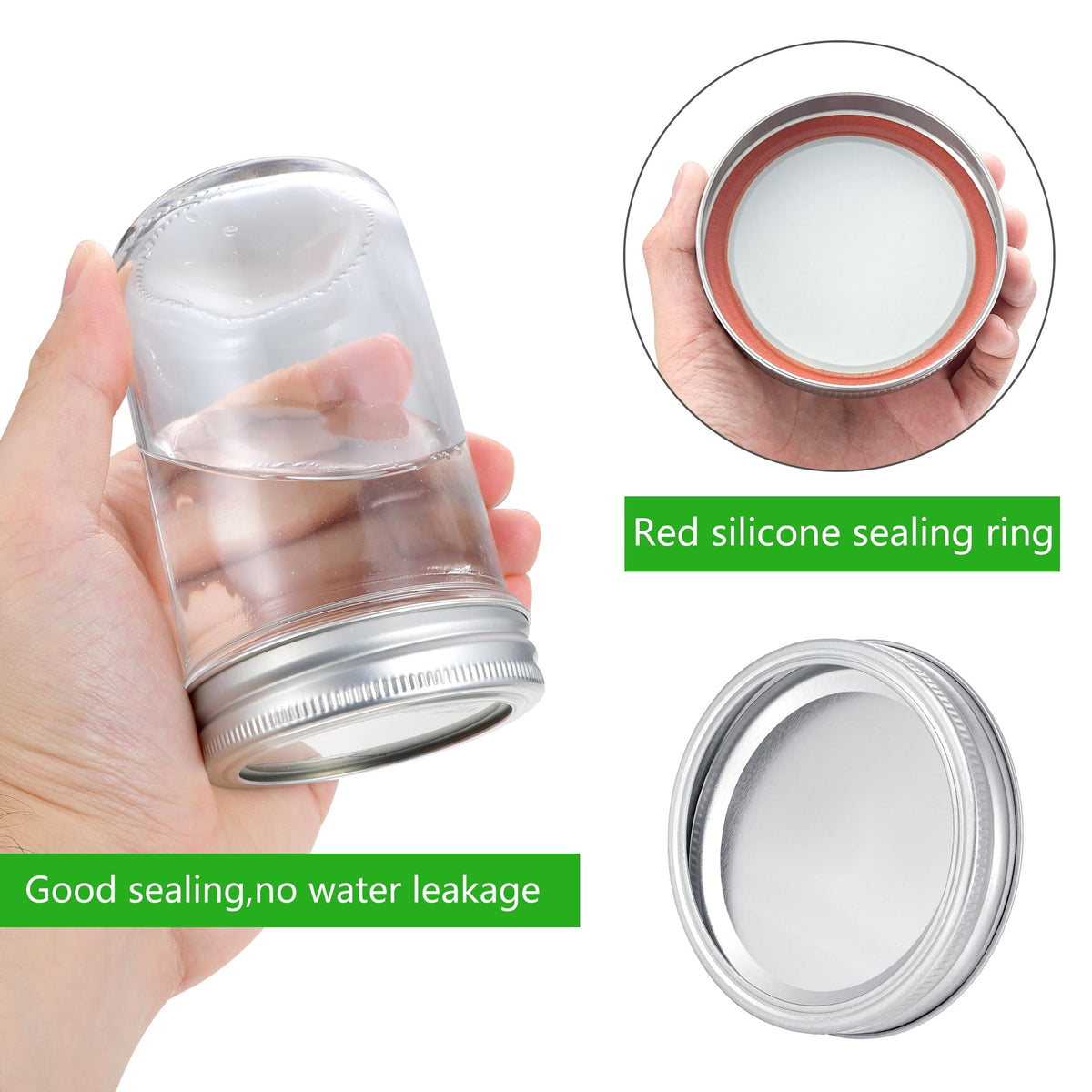 EvaHab rust-resistant metal lids and heat-tolerant rings withstand regular kitchen use.