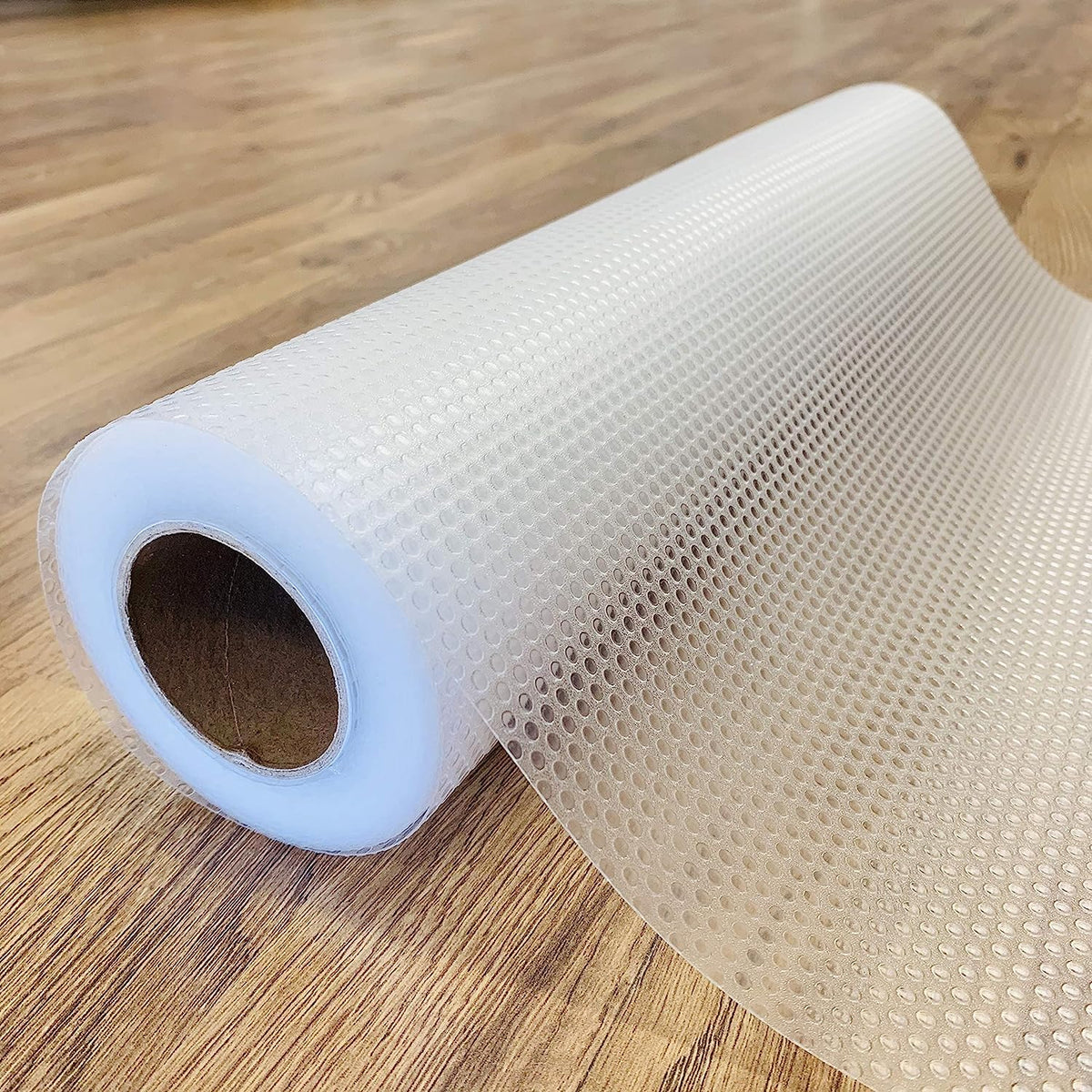 Evaland clear drawer liner demonstrates a non-slip surface for organized cabinets